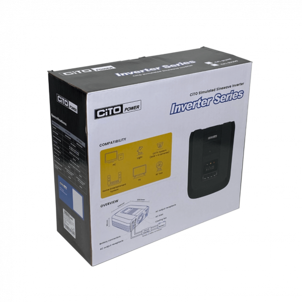 CITO 1000W 90-280VAC UPS req-Bat-12VDC inversor Onda-Modificada 15ms - Imagen 7