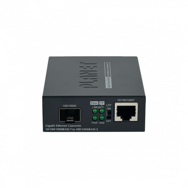 Planet 1-1000 1-SFP Gigabit Media Converter Semi-Admin inc-5VDC/2,5A - Imagen 2