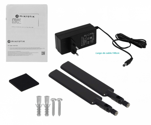 MIKROTIK 8-1000 1-SFP LCD USB L4 2,4GHz-1W-2x2 PoE-in/out 2-4dBi-Fijas - Imagen 4