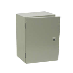 TIBOX 400x300x200mm 1-chapa sin-Llave Caja Metalica Tablero IP66 Beige