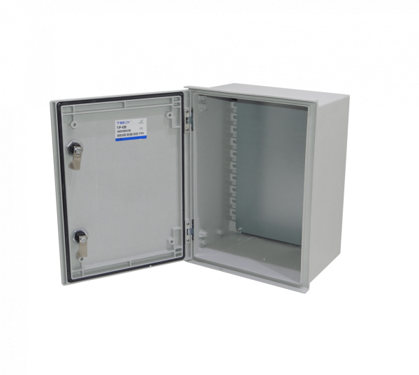 TIBOX 400x300x200mm Poliester Tablero Estanco Gris IP65 RoHS c/Placa - Imagen 4