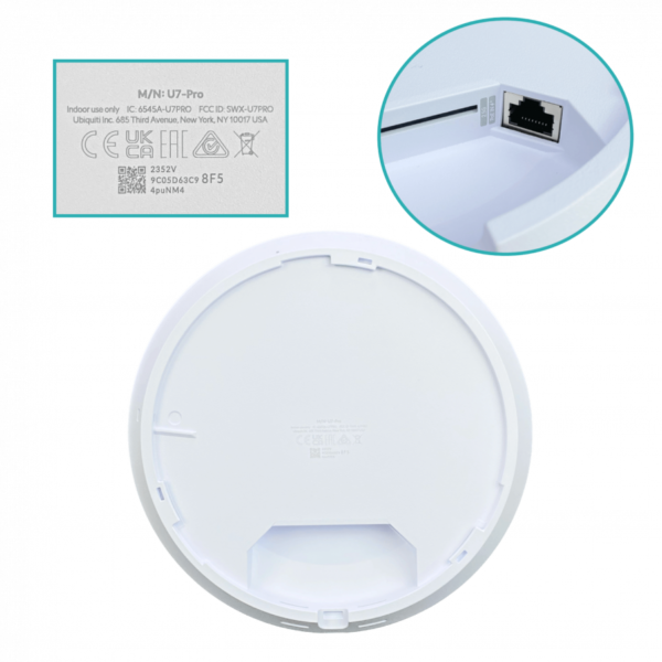 UBIQUITI 2x2 1-2500 WiFi7 9,3Gbps 2,4/5/6GHz 4/6/6dBi req-PoE48at/21W - Imagen 5
