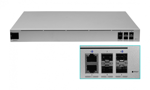 UBIQUITI 2-2500 2-SFP+10G 2-SFP28-25G 2-220VAC Unifi Cloud Gateway - Imagen 3