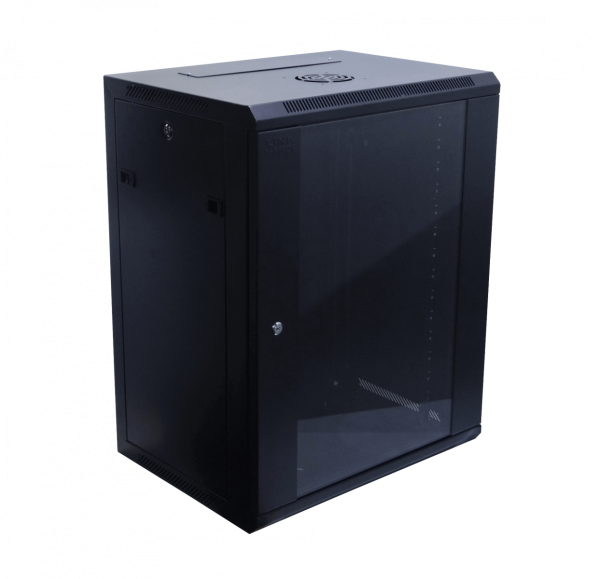 LINKMADE RACK PARED 15U 45CM-FONDO NEGRO INC-2U