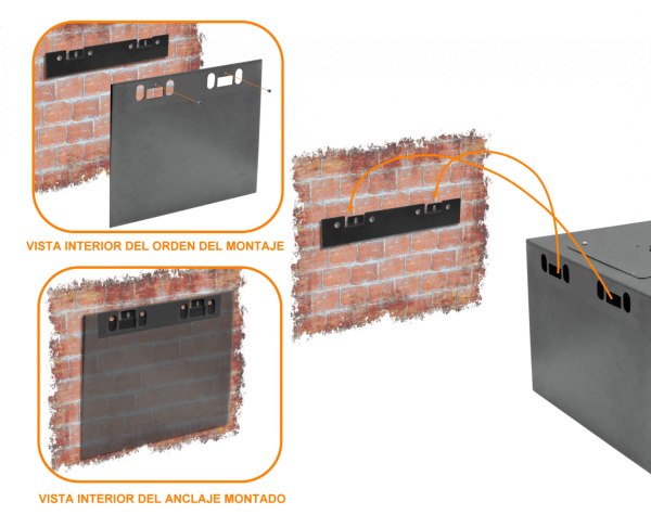 LINKMADE RACK PARED 15U 45CM-FONDO NEGRO INC-2U - Imagen 6