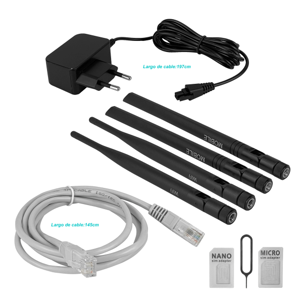 TELTONIKA 4G/LTE Dual-Sim Router 2-.SMA 2-RPSMA 3-LAN 1-WAN - Imagen 7