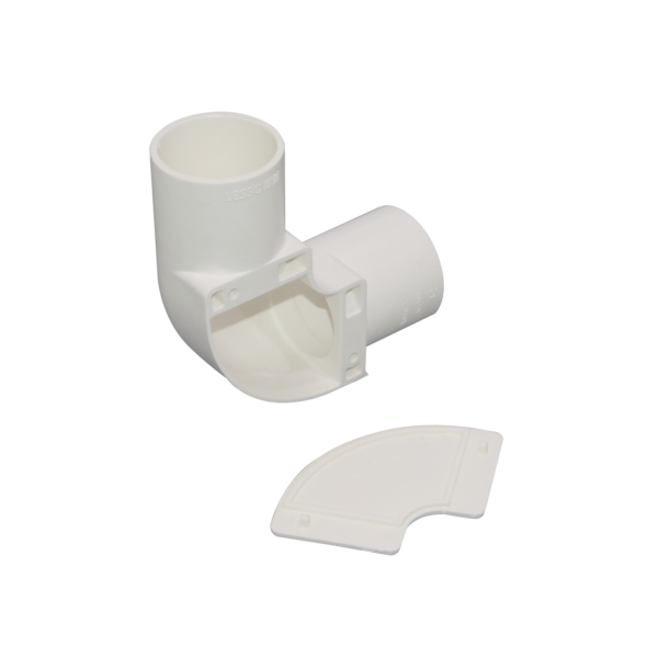 LINKCHIP 32mm Codo con Tapa para Tubo PVC Blanco