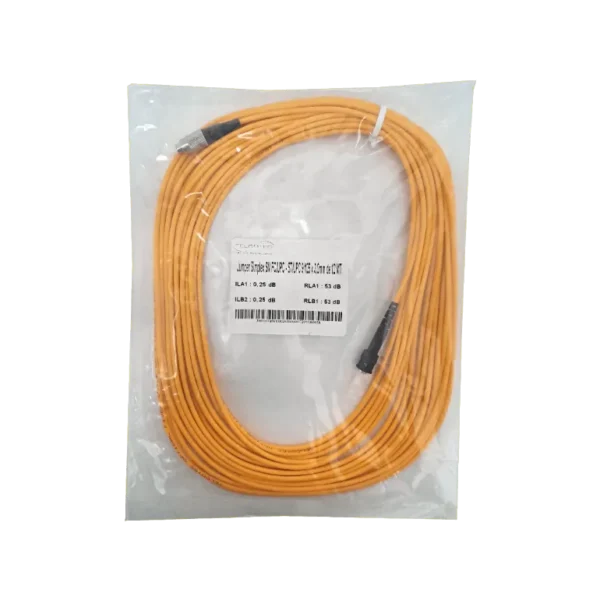 12mt ST-FC MonoModo SM Simplex Jumper Cable Fibra 3.0mm 9/125um LSZH