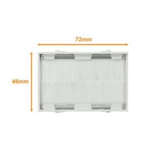 Salida 72x46mm con Cepillos requiere-FQ3