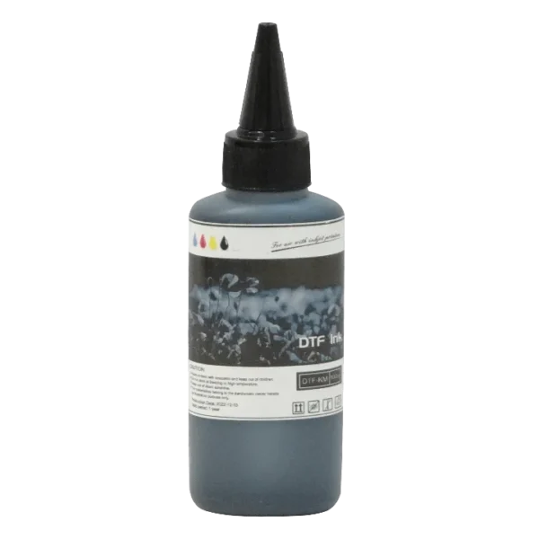 DTF Tinta Negro Botella 100ml para estampado en tela