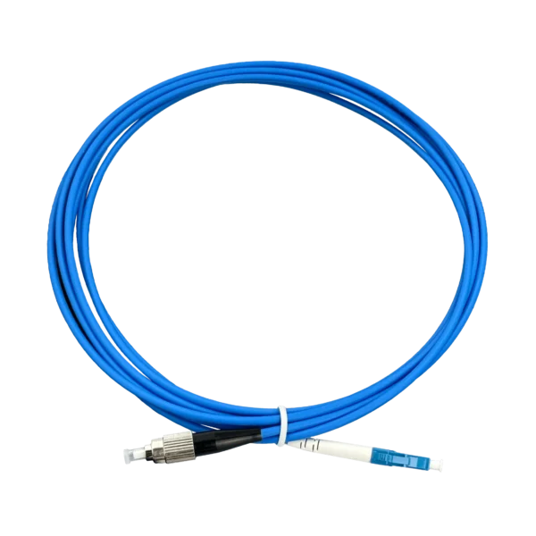 LSZH Blindado 3mt LC-FC SM Simplex Jumper Cable Fibra 3.0mm 9/125um