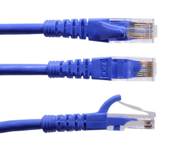 LINKMADE 3MT CAT5E AZUL LSZH CABLE PATCH INYECTADO MULTIFILAR