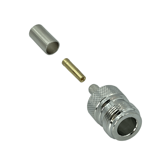 N-Hembra LMR195 RG58 Conector Crimpeable Coaxial