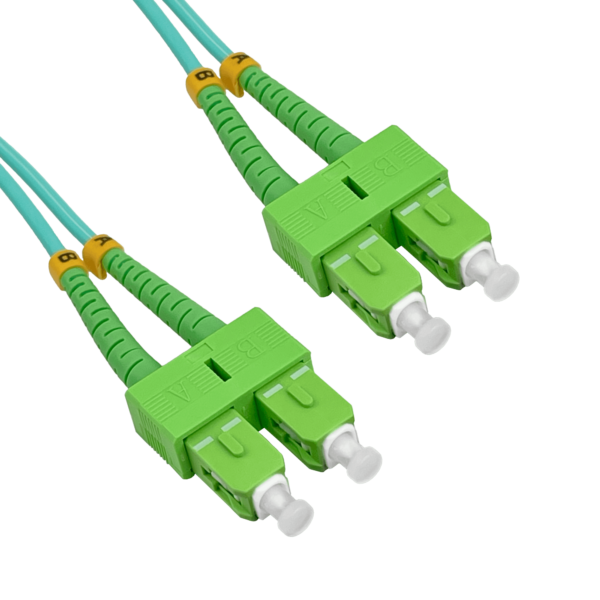 3mt SC/APC-SC/APC OM3 Multimodo MM Duplex Jumper Fibra LSZH