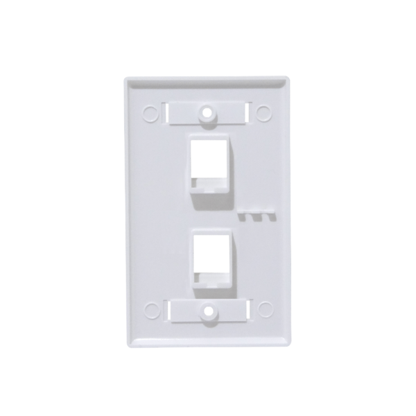 BLANCO c/Etiquetas 2-Keystone Vertical Faceplate 70x114mm