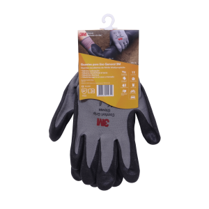 3M Talla-M(8) Espuma Nitrilo Fibra Nylon Par Guantes