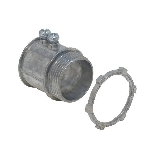 40mm Zinc Salida Caja c/Hilo para Conduit Rigido Metalico - Imagen 2