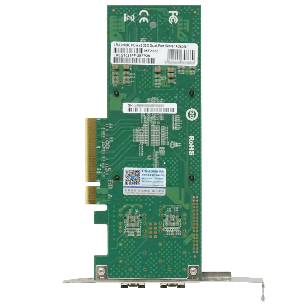 LRLINK PCIe-x8 2-SFP28 25G NIC LRES1021PF Tarjeta Intel E810 95F366