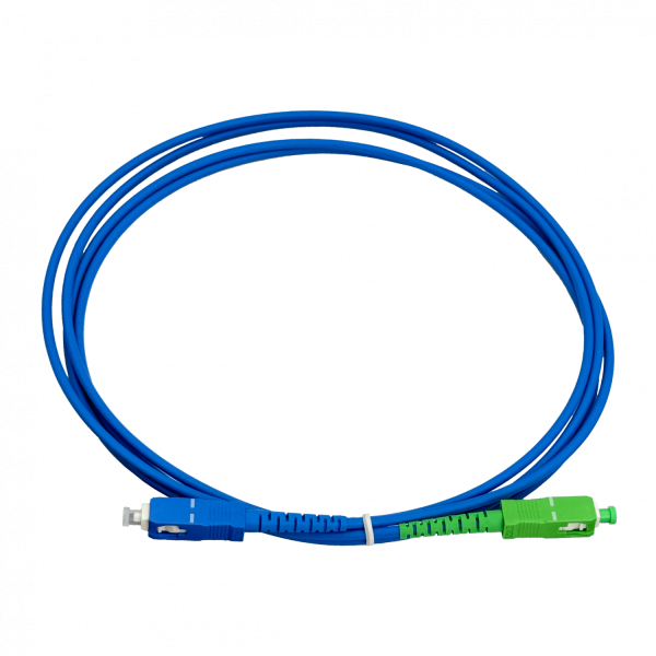LSZH Blindado 2mt SC/APC-SC/UPC SM Simplex JumperFibra 3.0mm 9/125um - Imagen 3