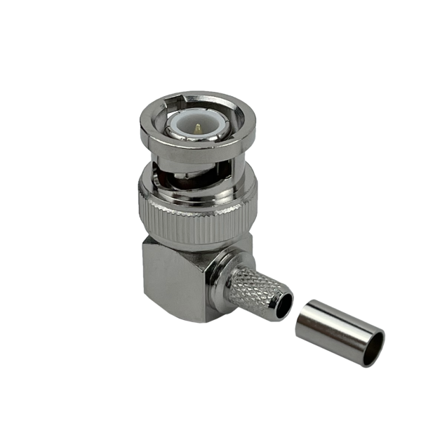 BNC-Macho 90-Grados LMR195 Conector Crimpeable RG58 RG142