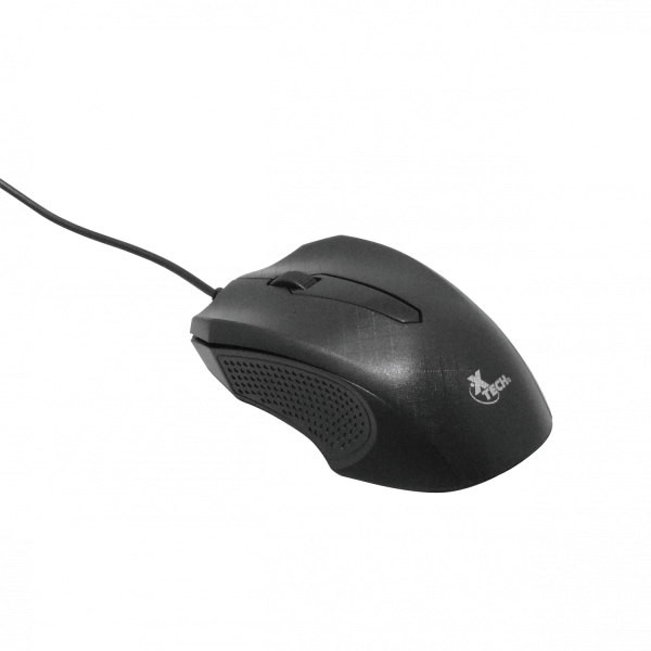 XTECH Mouse USB-AM Cableado-125cm Negro Raton Optico