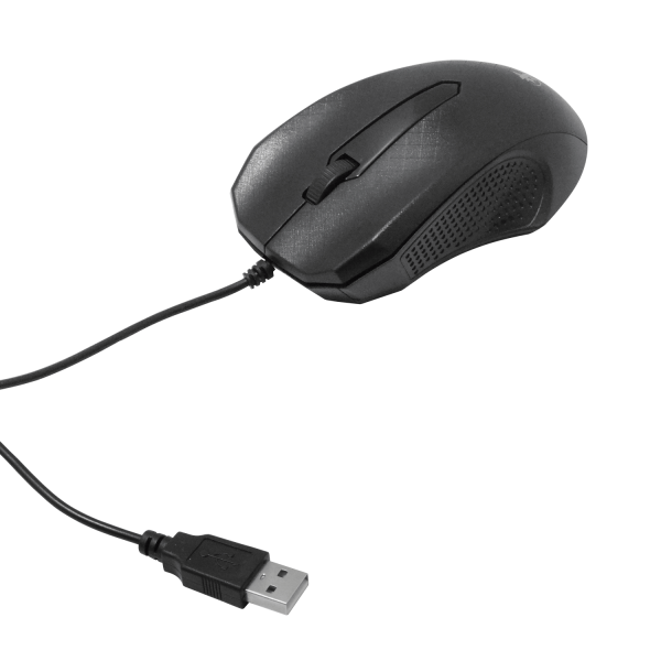 XTECH Mouse USB-AM Cableado-125cm Negro Raton Optico - Imagen 3