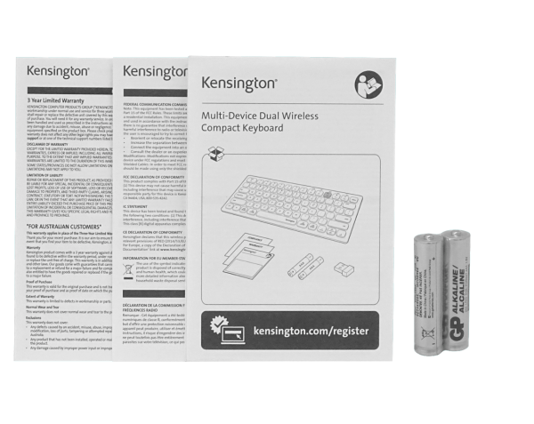 KENSINGTON Teclado Inalambrico 2,4Ghz BT v3.0/5.0 Negro USB inc/2-AAA - Imagen 6