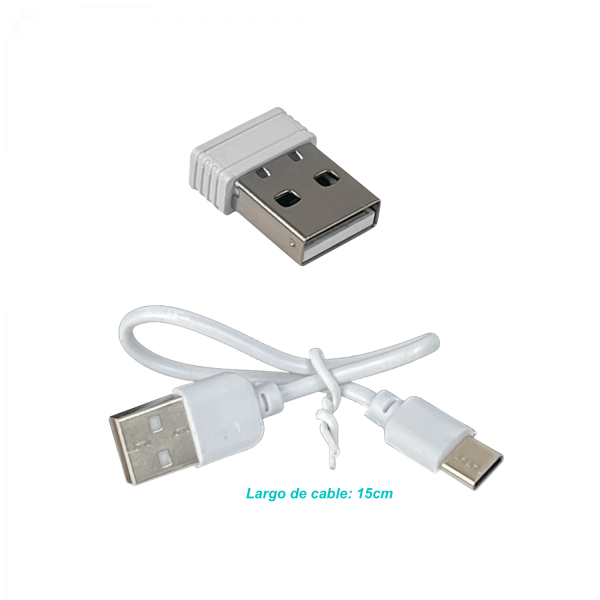 Mouse Celeste USB Inalmbrico 2,4GHz Bateria interna recargable inc/USB - Imagen 6