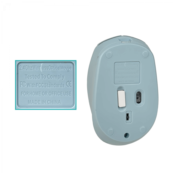 Mouse Celeste USB Inalmbrico 2,4GHz Bateria interna recargable inc/USB - Imagen 5