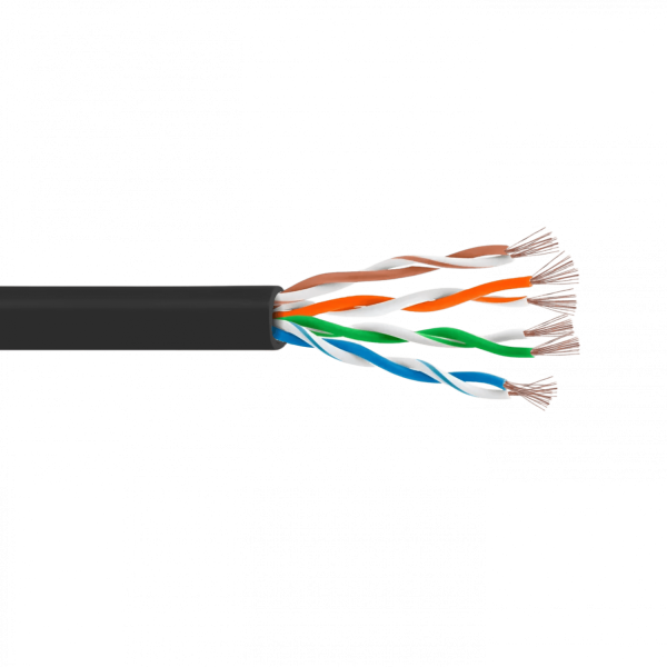 LINKMADE 1MT CAT5E NEGRO LSZH CABLE PATCH INYECTADO MULTIFILAR