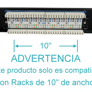 LINKMADE 8-RJ45 10-PULGADAS 1U CAT5E UTP PATCH PANEL UL CERT