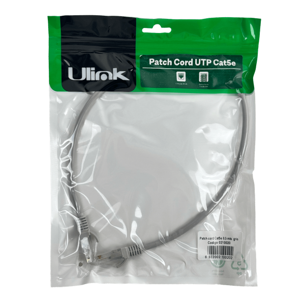 ULINK 1un 50cm Gris Cat5E Cable Patch Inyectado Multifilar 0,5mt - Imagen 4