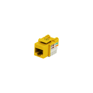 LINKMADE Amarillo Cat5E U/UTP Punchable Keystone Conector Hembra RJ45