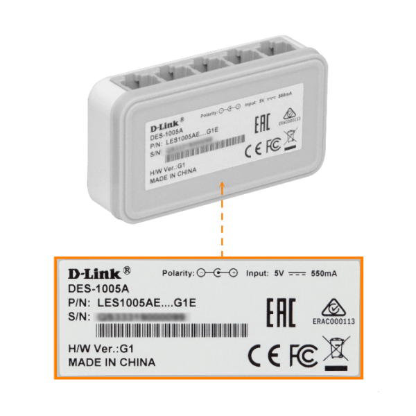 D-LINK 5-100 Switch Desktop no-Admin no-Rack inc5v/0,5A - Imagen 6