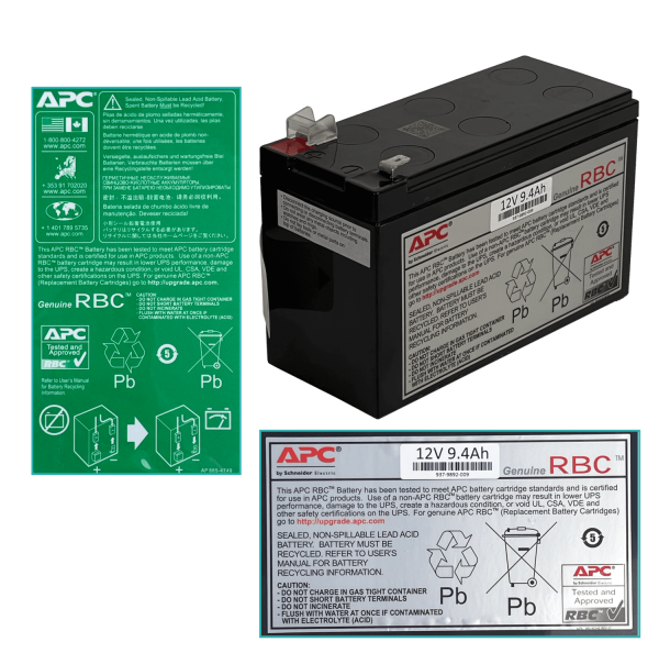 APC 68WH 1x9,4AH 900VA 540W 10ms 6-C13 1-C14 USB/Serial UPS 176-294VAC