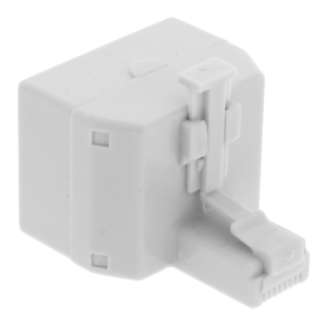 Union Y 2-RJ45-Hembra 1-RJ45-Macho CAT3 Blanco