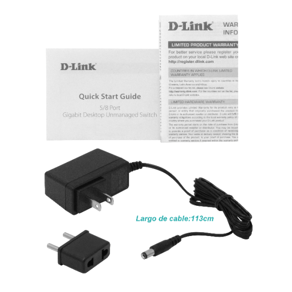 D-LINK 5-1000 Gigabit Switch Desktop no-Administrable no-Rack - Imagen 3
