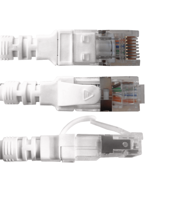 LINKMADE 1mt Cat6a U/FTP Blanco LSZH Cable Patch Inyectado Multifilar - Imagen 4