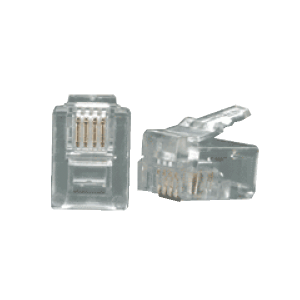 LINKMADE 10-unidades RJ11 6P4C Macho Conector Crimpeable