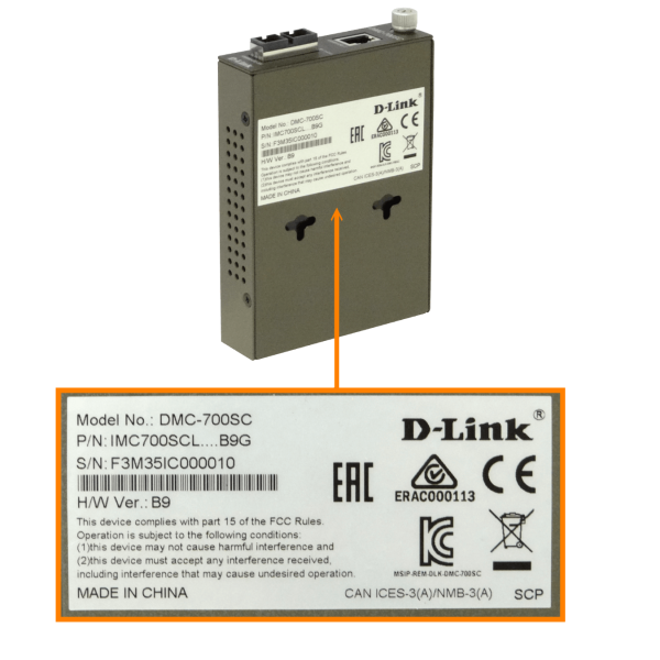 D-LINK solo-1000mbps MM 2-SC 850nm 550mt Convertidor Medio Transceiver - Imagen 3