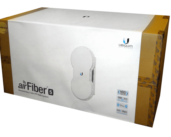 UBIQUITI PtP 5GHz HIGH-BAND 290MBPS unitario 50km P2P FDD 1ms