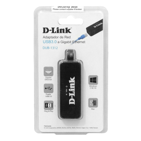 D-LINK 1-USB3.0-AM 1-1000mbps LAN-RJ45-Ethernet Adaptador Red Gigabit - Imagen 2