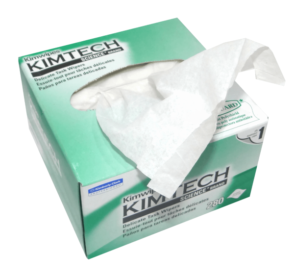 KIMWIPES 11x21cm 280-Panos Antiestaticos p/Fibra Optica Lintguard Limp
