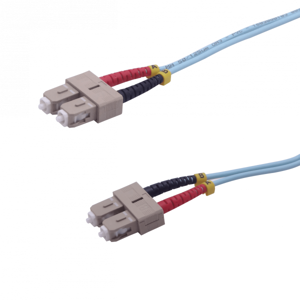 15mt SC-SC OM3 MultiModo MM Duplex Jumper Fibra 3.0mm 50/125um LSZH