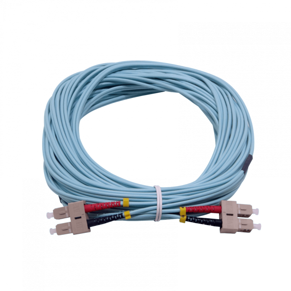 15mt SC-SC OM3 MultiModo MM Duplex Jumper Fibra 3.0mm 50/125um LSZH - Imagen 2
