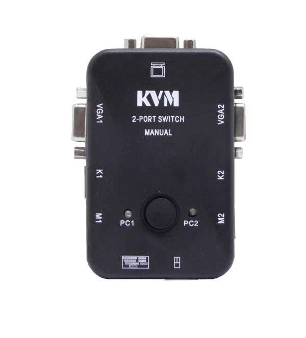 KVM 2-PS2-VGA requiere-Cables no-req-Fuente-Poder - Imagen 5