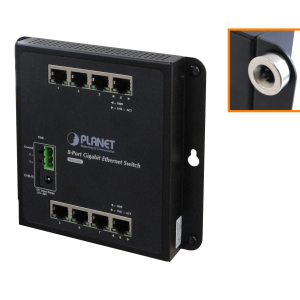 PLANET 8-1000 Switch Industrial no-Admin Plano/DIN req/12-48VDC IP30