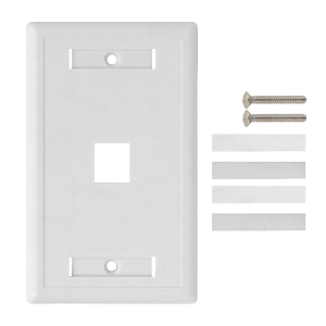 BLANCO c/Etiquetas 1-Keystone Vertical Faceplate 70x114mm