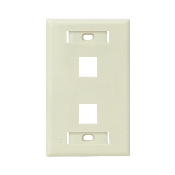 FURUKAWA para 2-Keystone Faceplate Blanco Plano 2P 70x114mm 35050017