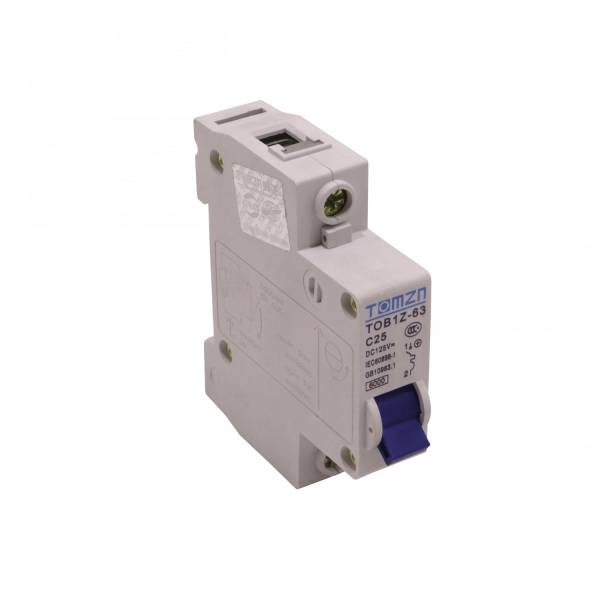 TOMZN 25A 125VDC Continua Interruptor Automatico Termomagnetico C25 - Imagen 3